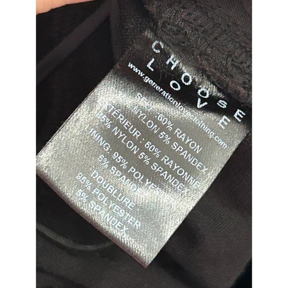 NWT Generation Love Black Dylan Ponte Skinny Ankle Pants Zipper Detail Size 00 - Picture 9 of 14